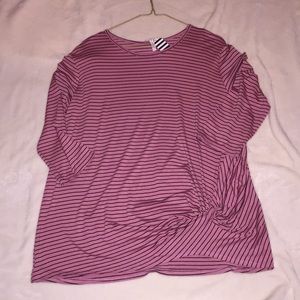 Brand new Striped 3/4 Sleeve Top Size Large